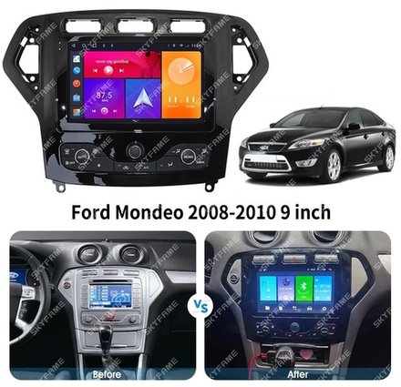Магнитола для Ford Mondeo 4 2007-2010 - Carmedia SF-9281-1 IPS, Android 10, 8 ядер (TS18), 4G SIM-слот
