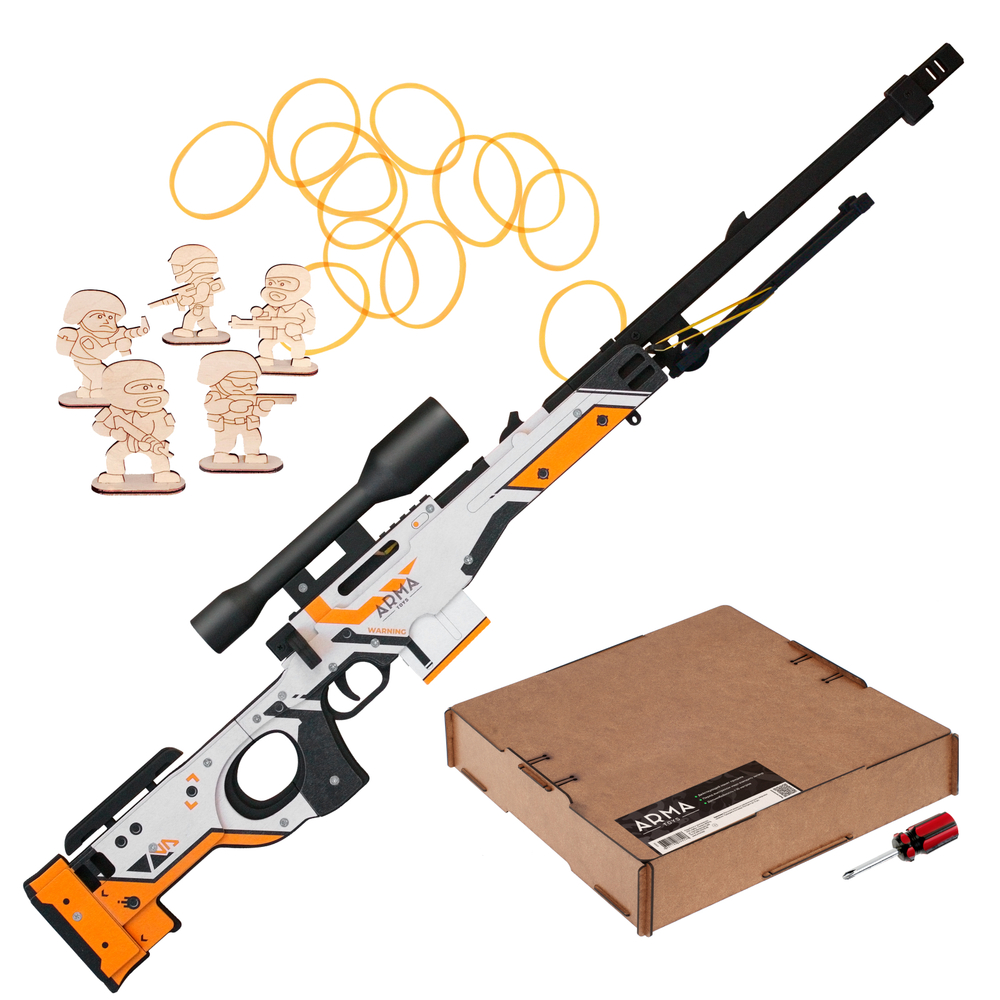 Резинкострел AWP (Arctic Warfare Police) снайперская винтовка (Asimov)