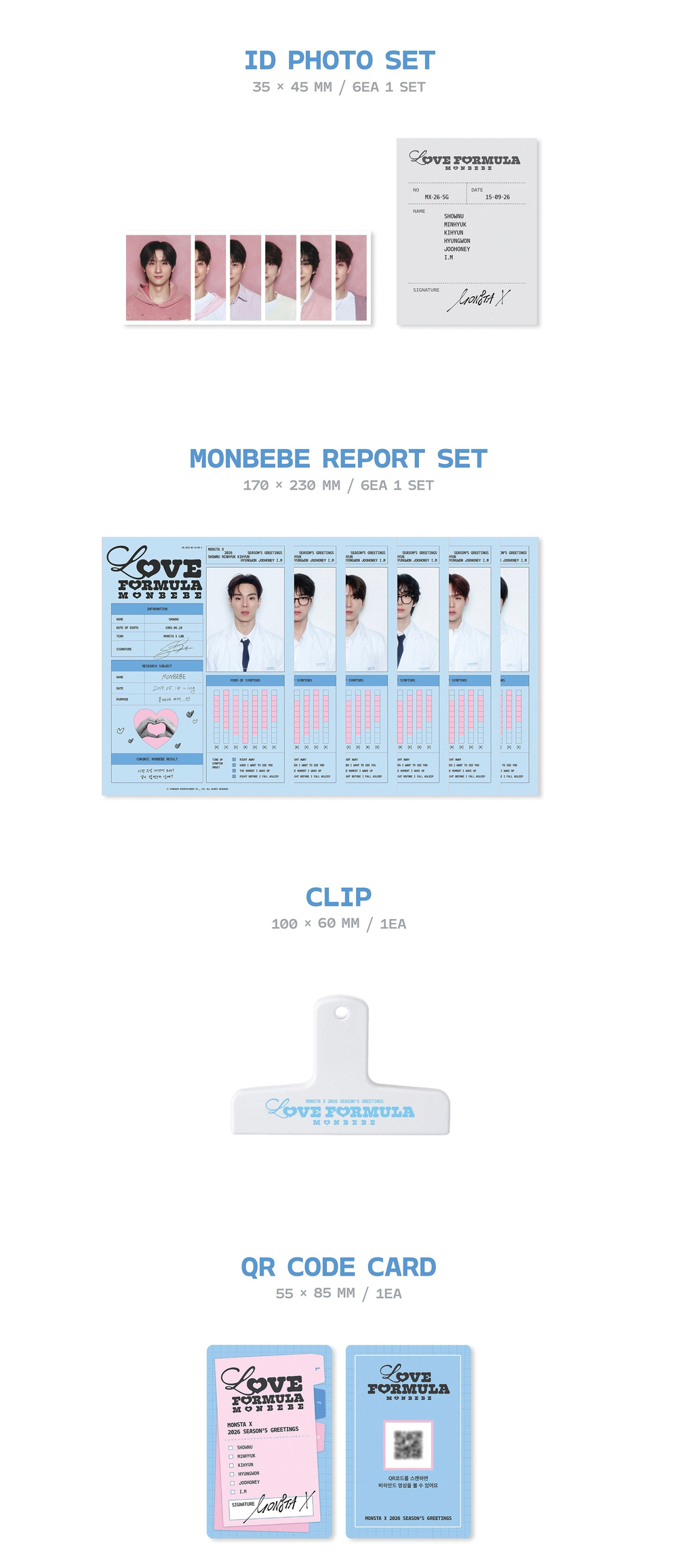 MONSTA X - 2026 SEASON'S GREETINGS [LOVE FORMULA MONBEBE]