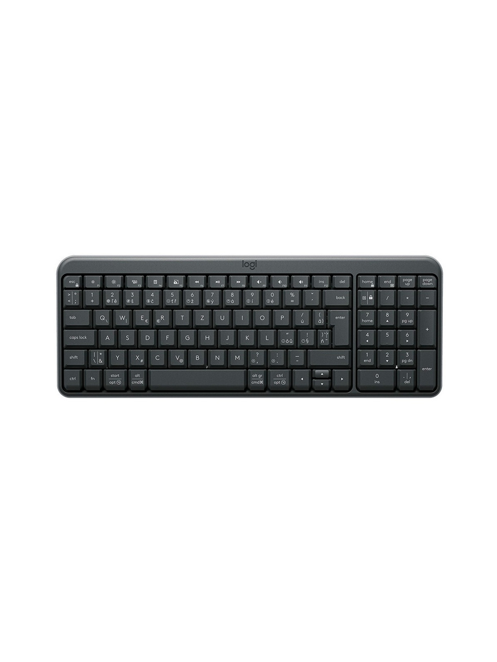 920-013452 Logitech Клавиатура K250 Graphite Wireless оригинальная заводская гравировка RU/LAT
