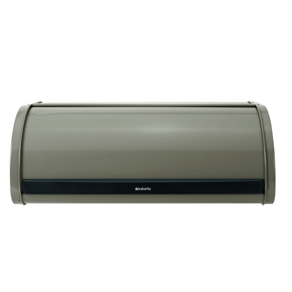 Хлебница Brabantia со сдвигающейся крышкой темно-серая вид спереди