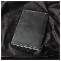 Кожаная обложка на паспорт «Рысь»