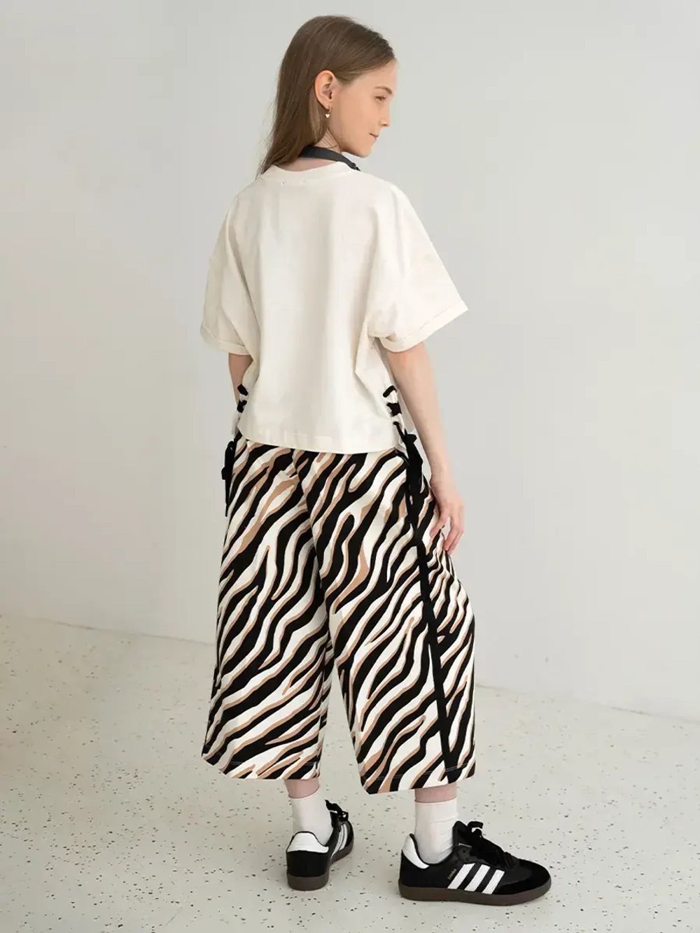 Костюм для девочки, футболка и кюлоты