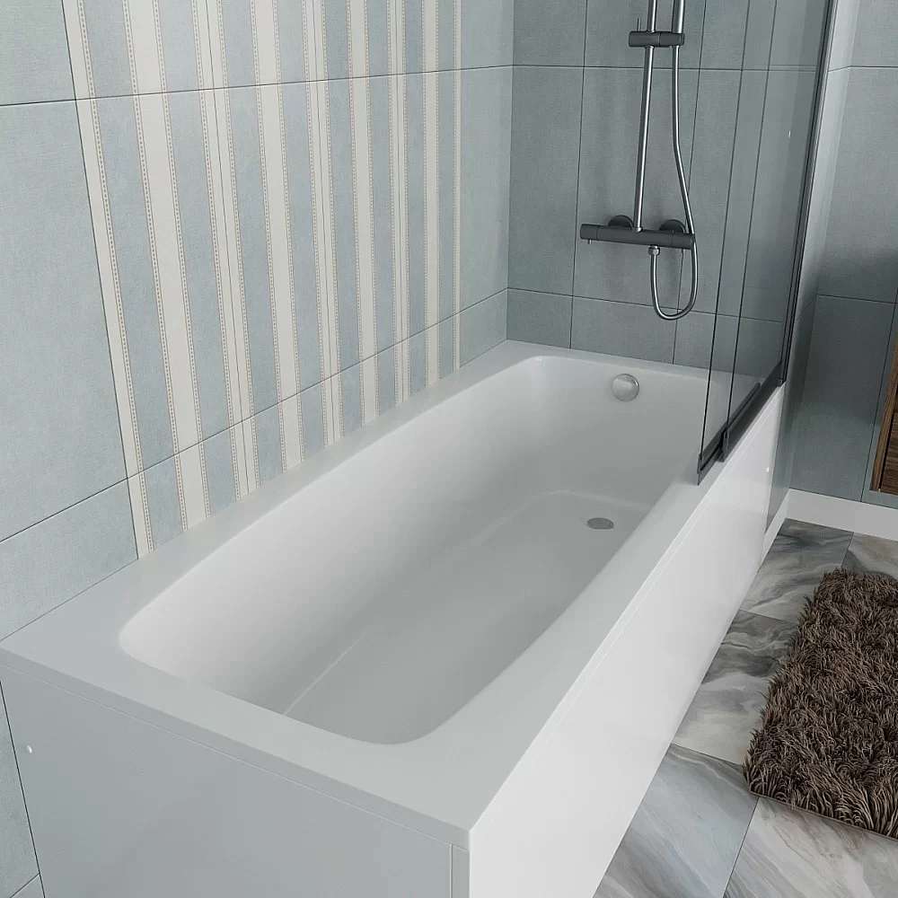 Ванна акриловая Vincea VBT-2S180-FR 180x80 белая с каркасом