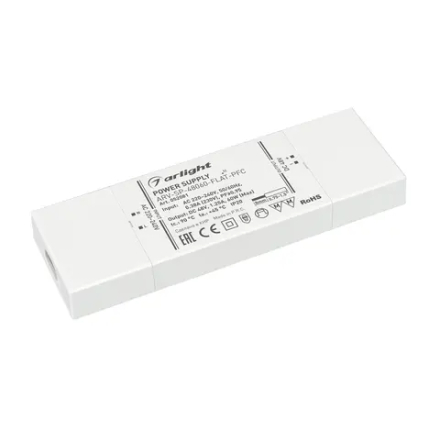 Блок питания ARV-SP-48060-FLAT-PFC (48V, 1.25A, 60W) (Arlight, IP20 Пластик, 5 лет) 052081