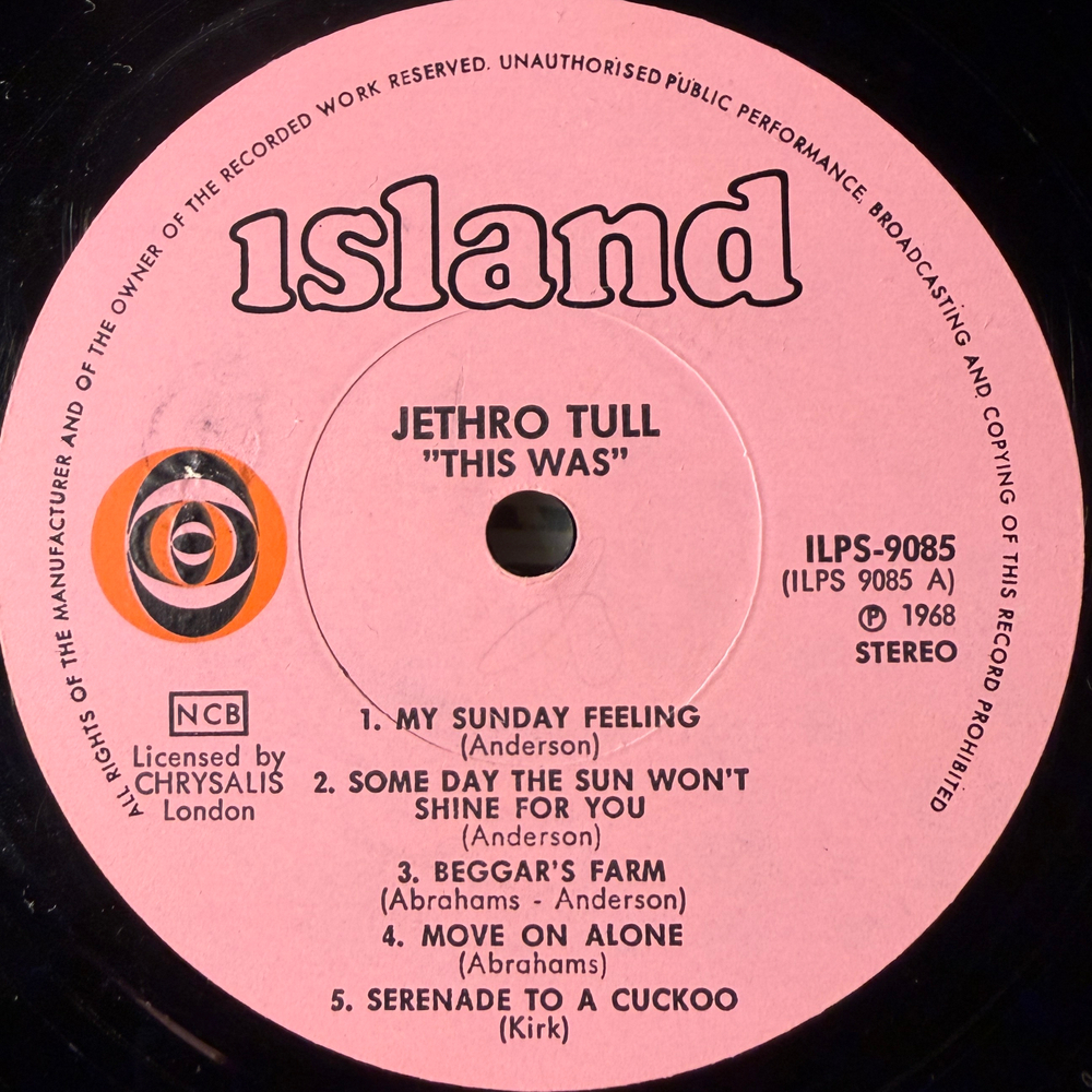 Jethro Tull ‎– This Was (Швеция 1968г.)