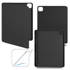 Чехол книжка-подставка Smart Case Pensil со слотом для стилуса для iPad Pro 3 (11") - 2021 (Черный / Black)