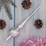 Верхушка на ёлку 25 см «Волна», Серебро