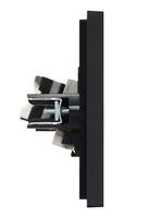 FORTE&PIANO Розетка двойная RJ11+RJ45 кат.5E FP135 черный IEK