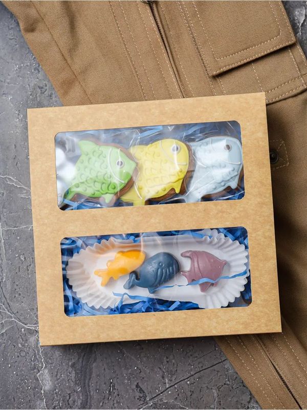 Подарочный набор имбирные пряники и конфеты 