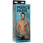 Телесный фаллоимитатор-реалистик 23,5см с мошонкой на съемной присоске Doc Johnson Pierce Paris Signature Ultraskyn Cocks 8160-10-BX