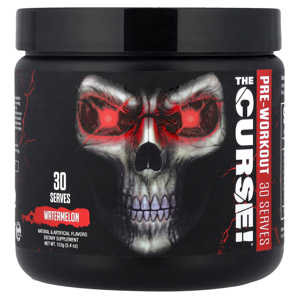 JNX Sports, The Curse!®, предтренировочный комплекс, со вкусом арбуза, 153 г (5,4 унции)