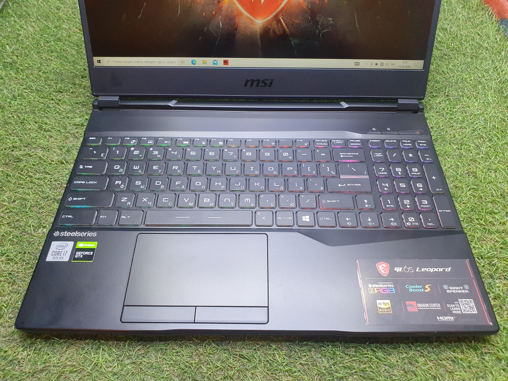 игровой MSI i7-10/16Gb/GTX 1660 Ti 6Gb/FHD/144Hz/GL65 Leopard 10SDK-404RU