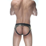 Сексуальные золотистые блестящие трусы-джоки