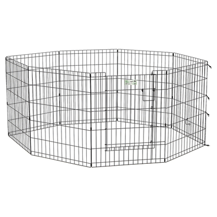 Вольер MidWest Life Stages для собак 8 панелей 61х76h см с дверью-MAXLock черный