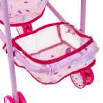 Коляска для кукол сидячая, пакет 3288-4（浅紫）