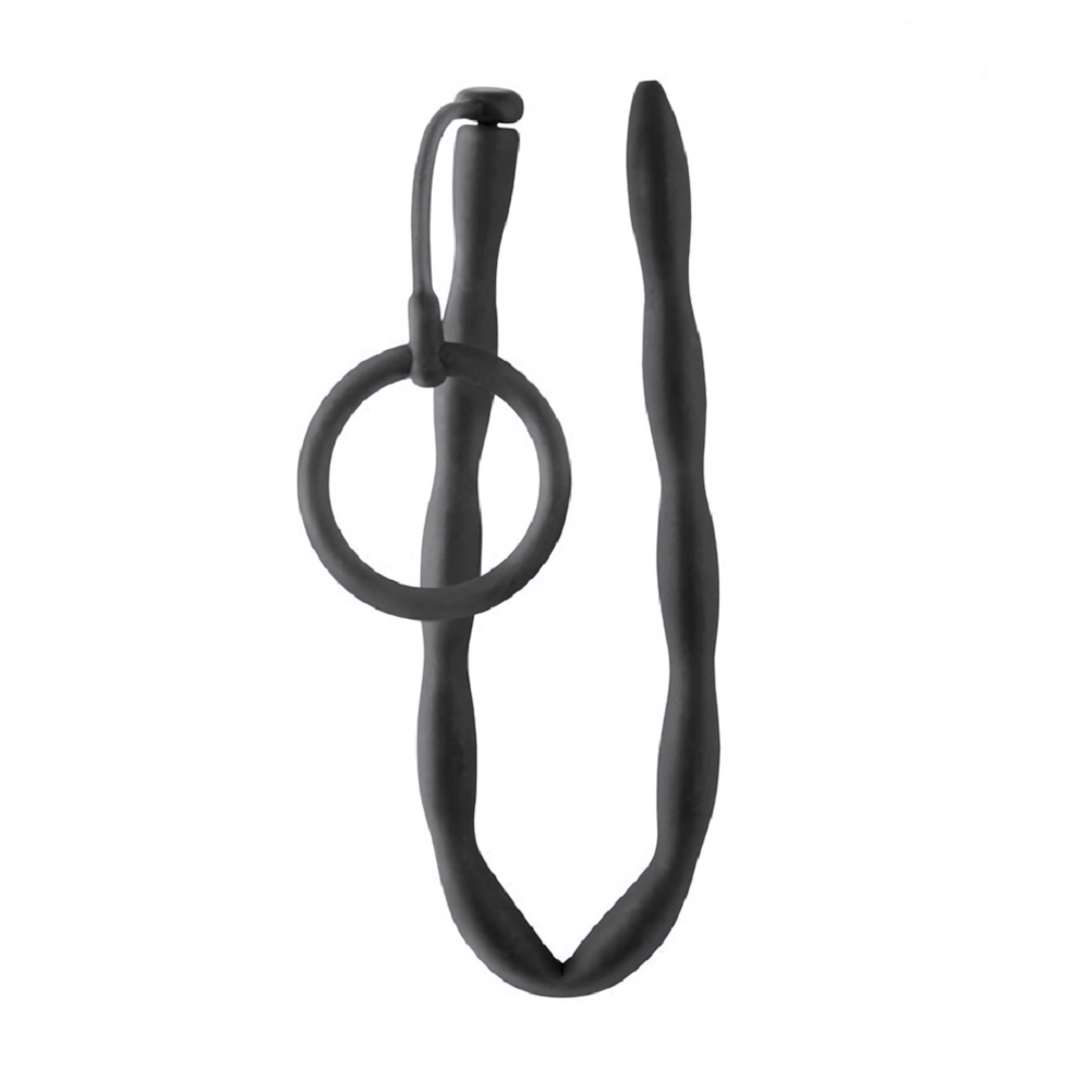 Уретральный стимулятор Sex Expert силиконовый черный 30 см