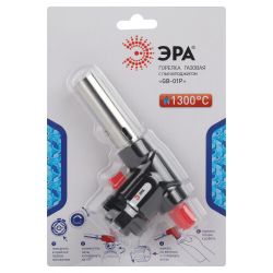Горелка газовая ЭРА GB-01P с пьезоподжигом установка на баллон