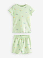 Пижама для девочки Next AC0-788, 3 шт., Салатовый, Сиреневый, Молочный