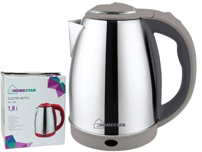 Чайник электрический 1,8л Homestar HS-1028 стальной, бежевый