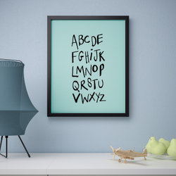 IKEA BILD  (ИКЕА БИЛД)  -  Плакат, алфавит, 40x50 см
