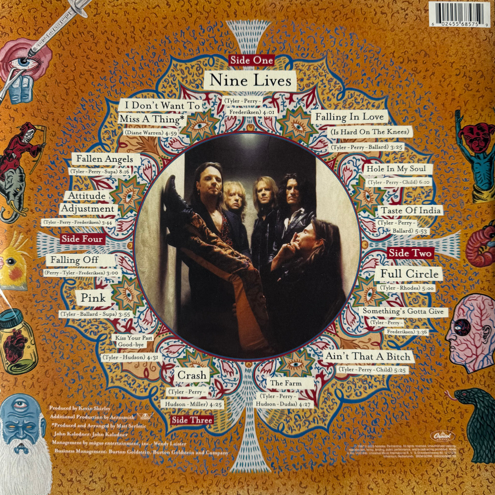Aerosmith ‎– Nine Lives 2LP (Европа 2023г.)