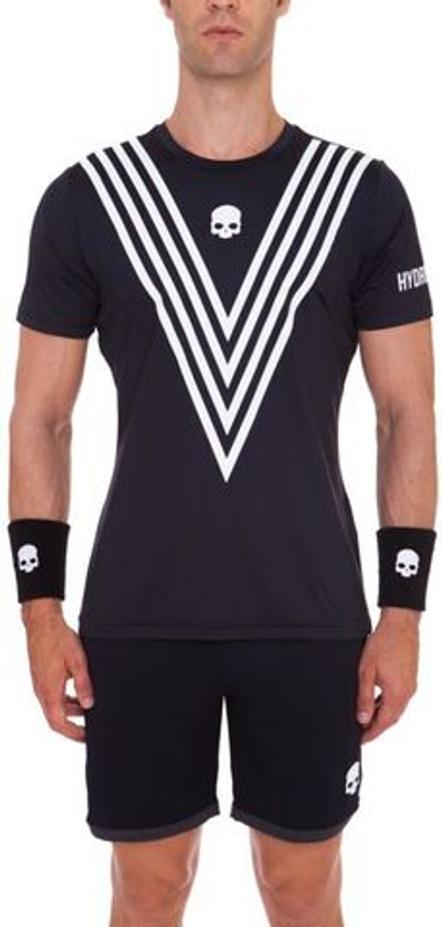 Футболка мужская теннисная Hydrogen Tech Victory T-Shirt - black