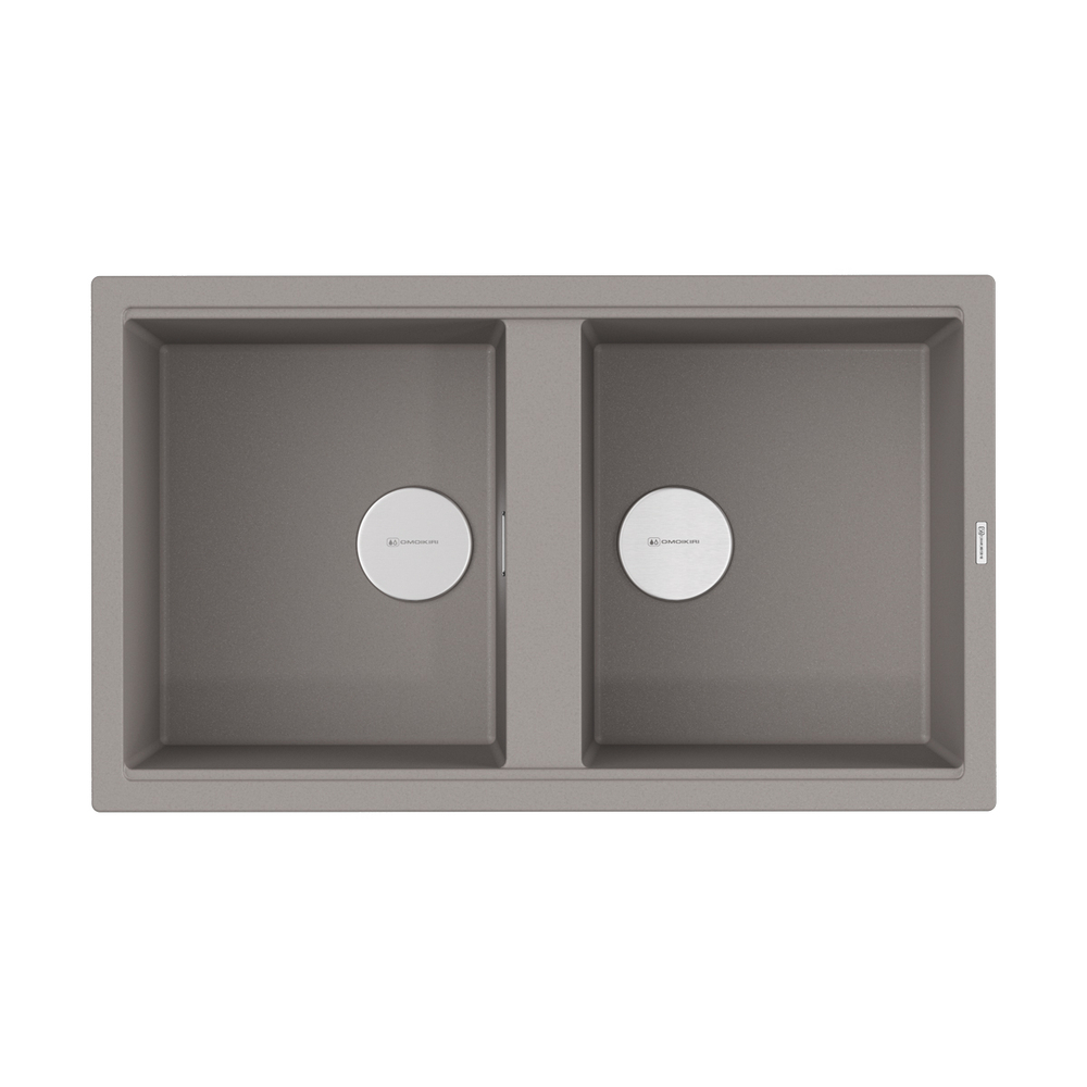 кухонная мойка Omoikiri Kitagawa 86-2-GR Artceramic/leningrad grey