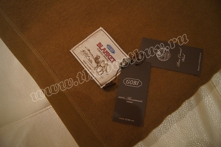 Одеяло тканое из 100% верблюжьей шерсти Gobi - 150x200 (шерстяное)   (Арт.  B99cl10)  - камел