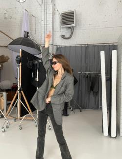 Жакет однобортный ёлочка СОЛЬПЕРЕЦ