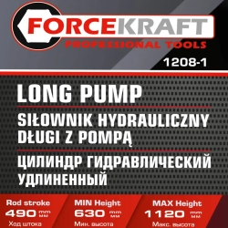 Цилиндр гидравлический удлиненный, 8т FORCEKRAFT FK-1208-1