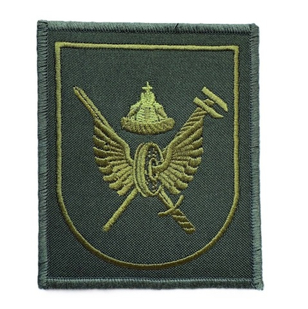 Шеврон вышитый батальона ЖДВ полевой (меч, ключ, шапка мономаха)