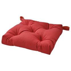 IKEA MALINDA  (ИКЕА МАЛИНДА)  -  Подушка для стула, темно-красная, 40/35x38x7 см