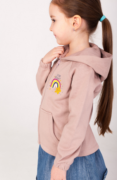 Джемпер д/девочки р.110 M1039FN-3/6 бежевый (Такро)