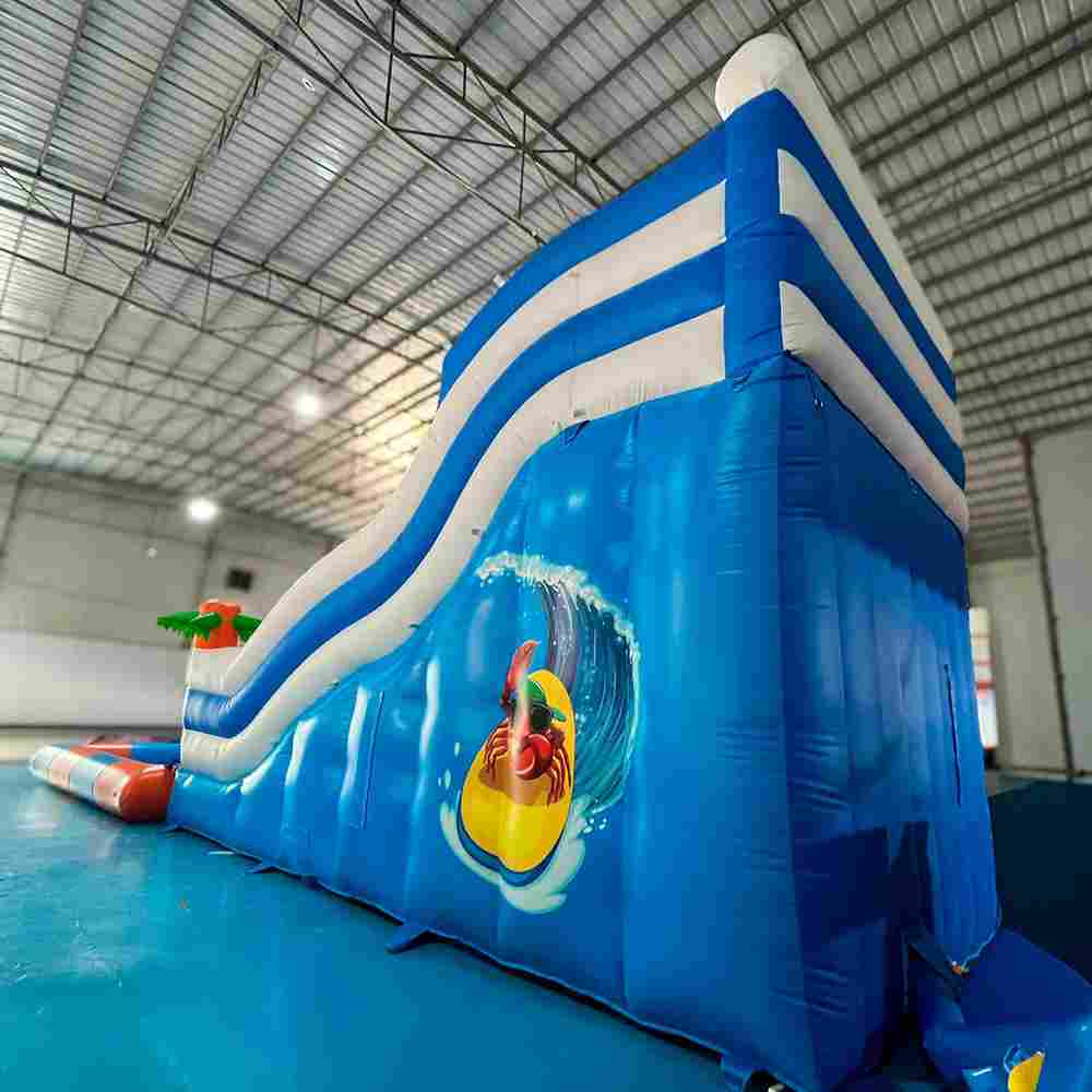 Надувная водная горка с бассейном «Пляжный оазис 3», 13*5*6 м