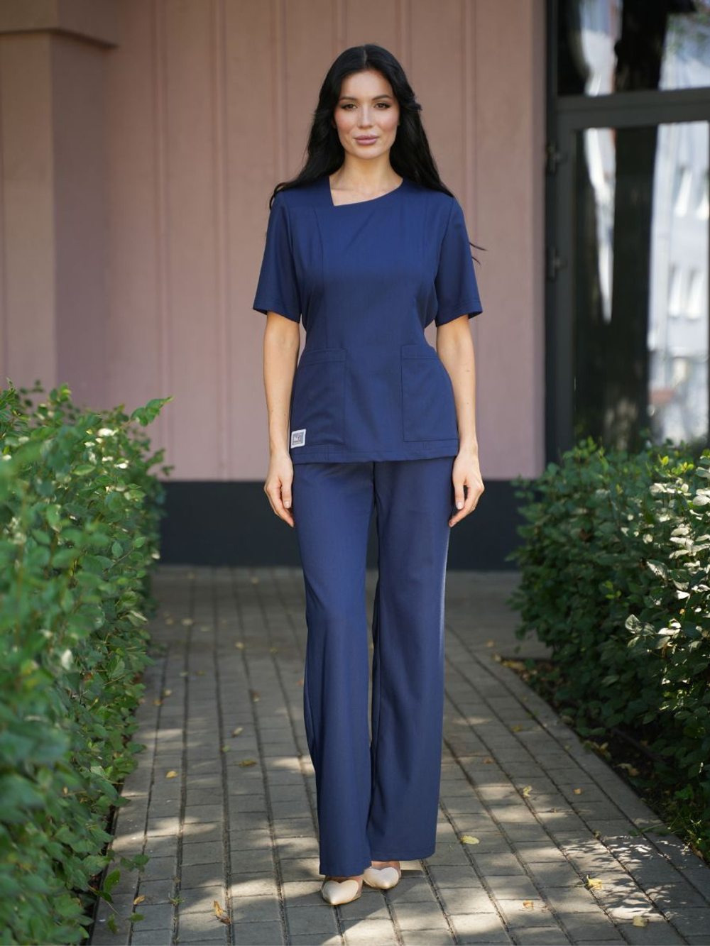 Костюм медицинский женский | Бл-385+Б-137 либерти люкс