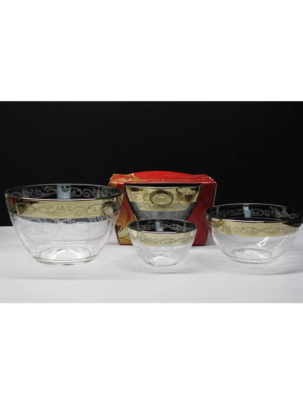 Набор салатников стеклянный 3 шт