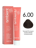 Tefia Ambient Перманентная крем-краска для седых волос 6.00 Темный блондин интенсивный натуральный, 60 мл