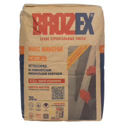 Штукатурка гипсово-цементная Brozex Микс Минерал CGP 33 20 кг