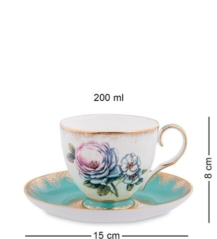 Pavone JK- 22 Чайный набор на 4 перс.«Цветок Неаполя»