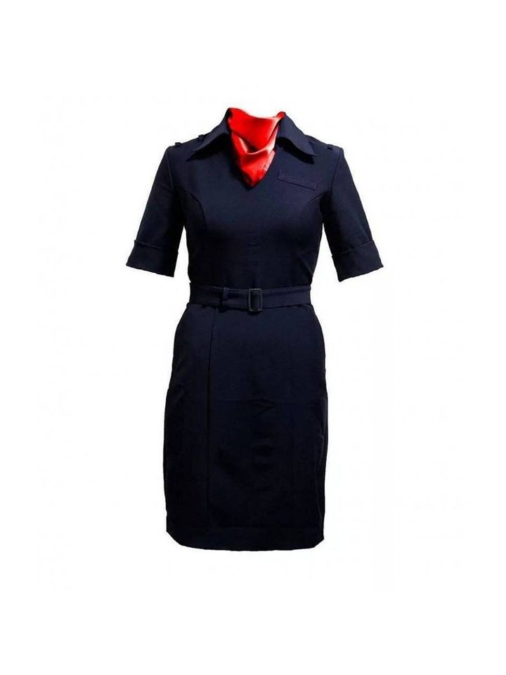 Платье Полиция с коротким рукавом стрейч (поливискоза) (А)