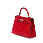 Сумка Hermes из кожи крокодила 25 см