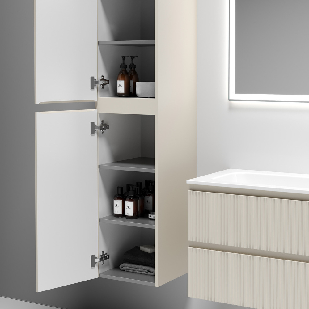 Шкаф-пенал Sancos Snob T подвесной, Beige Soft 350х350х1650