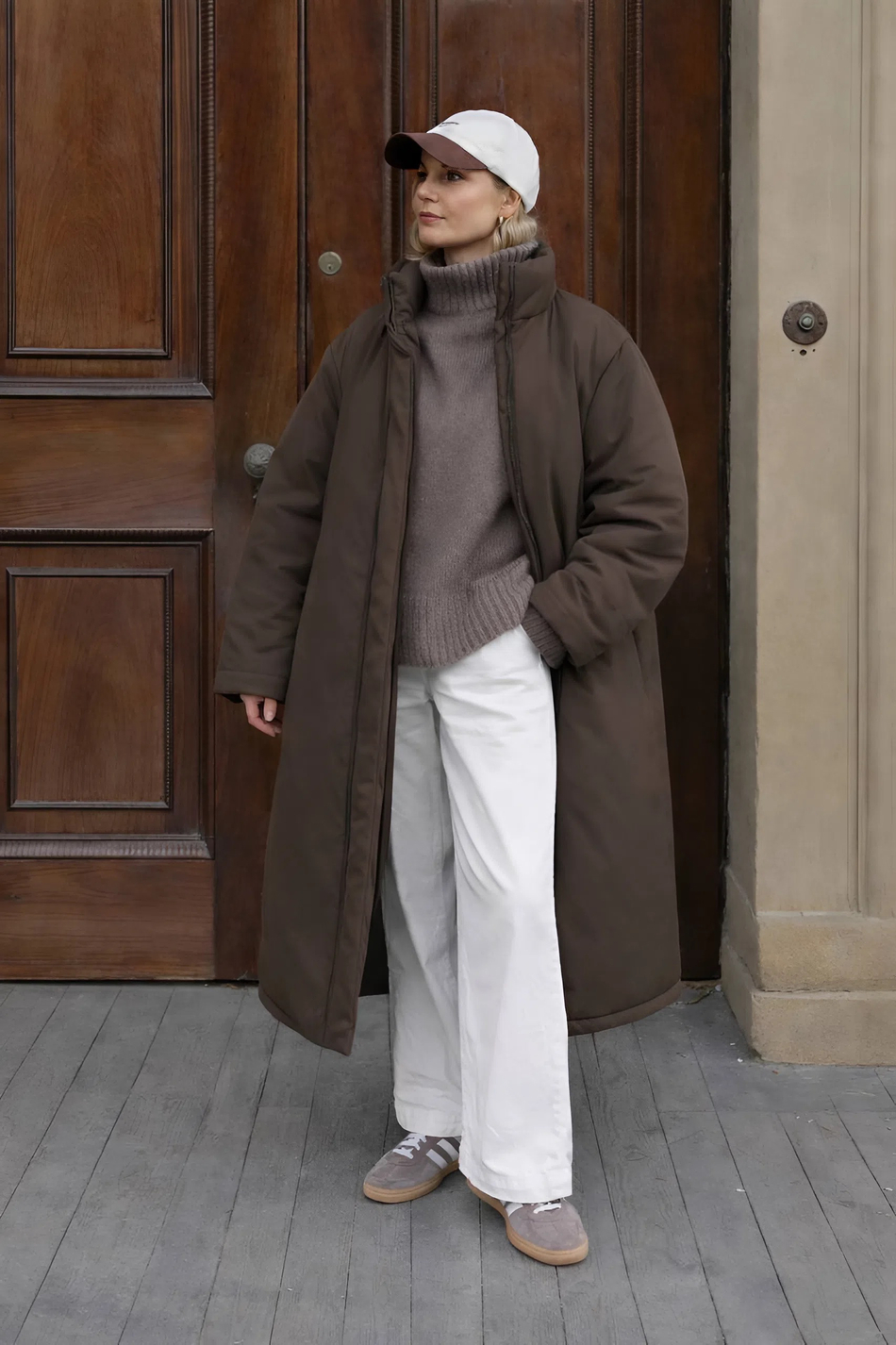 Пальто женское демисезонное "Ливерпуль" серый