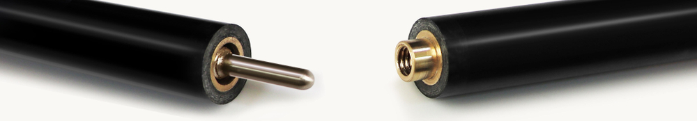 Кий Топаз, черный граб/граб, 14-запилов, 2PC(ЯК)