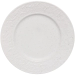 Тарелка керамическая обеденная «Perfetto» 22см фактурный узор, белая