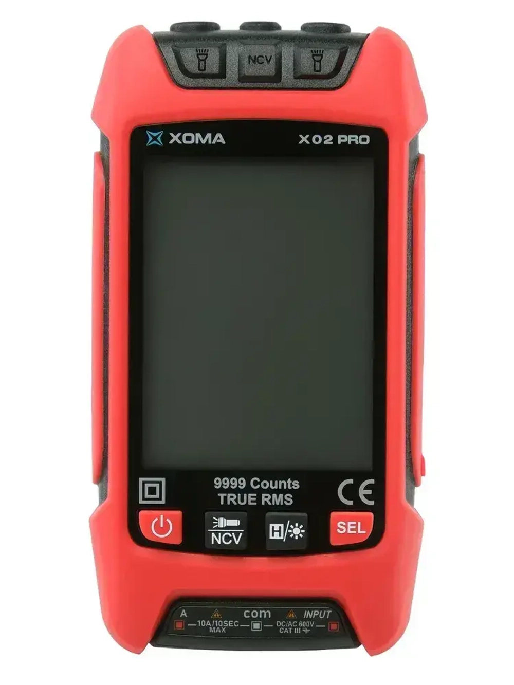 Мультиметр цифровой автоматический с щупами, чехлом и термопарой умный XOMA X02 PRO, работа от аккумулятора