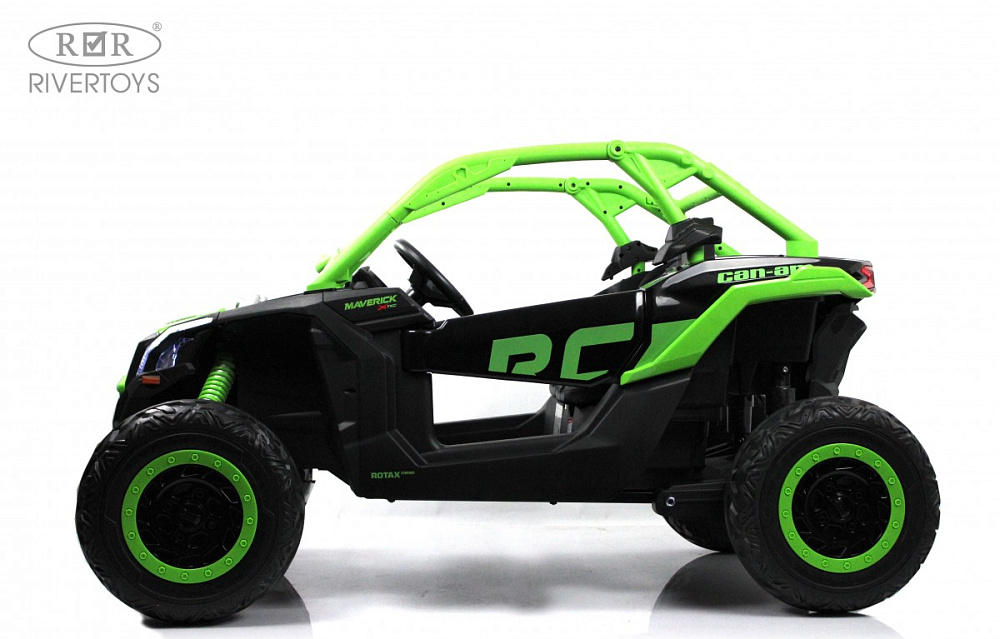 Детский электромобиль RiverToys BRP Can-Am Maverick Y111YY зеленый