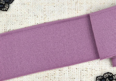 Подвязы трикотажные, ш. 7 см, L 120 см, сирень