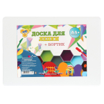 Доска для лепки А4 белая с бортиком (Пчелка)